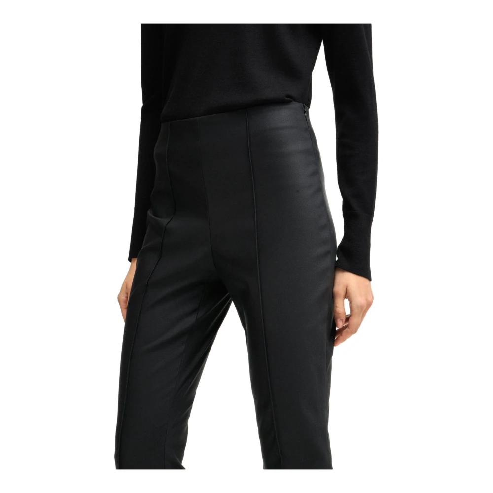 Hugo Boss Slim Fit Timasa Zwarte Bootcut Broek Black Dames