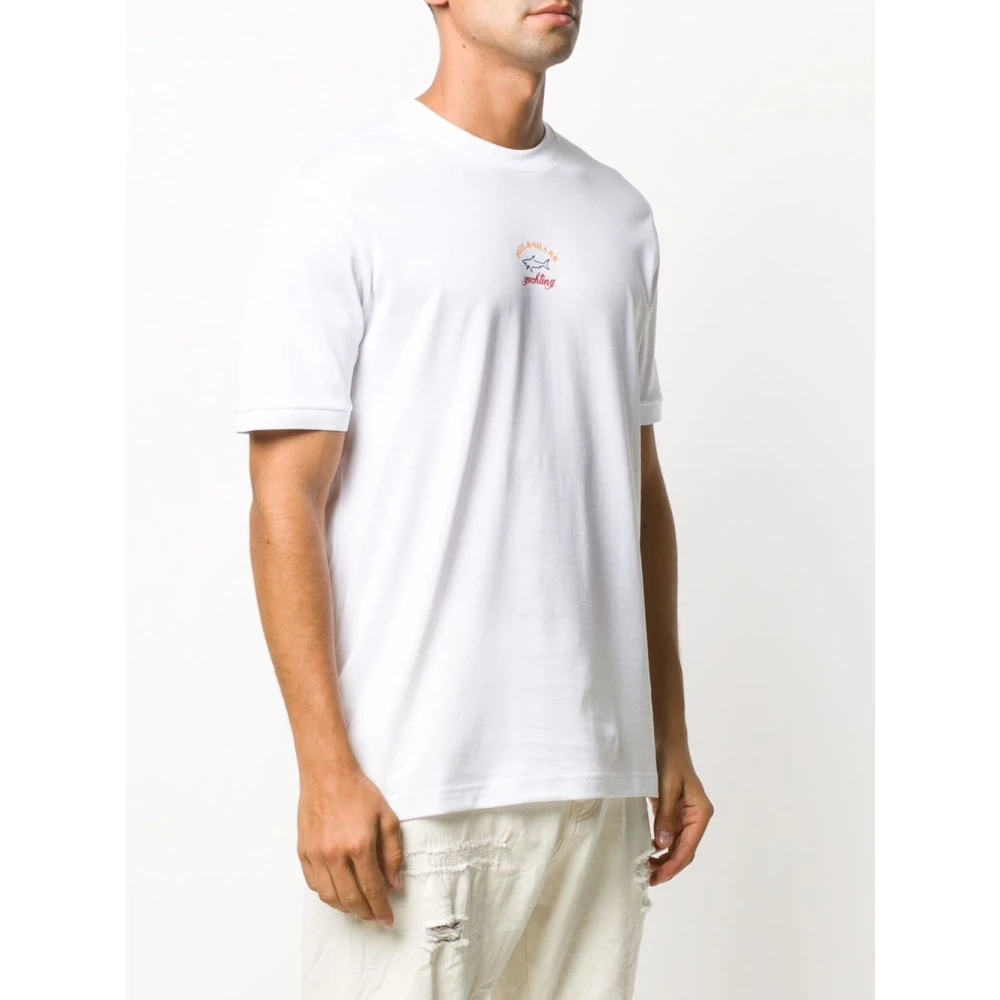 PAUL & SHARK Katoenen T-shirt in verschillende kleuren White Heren