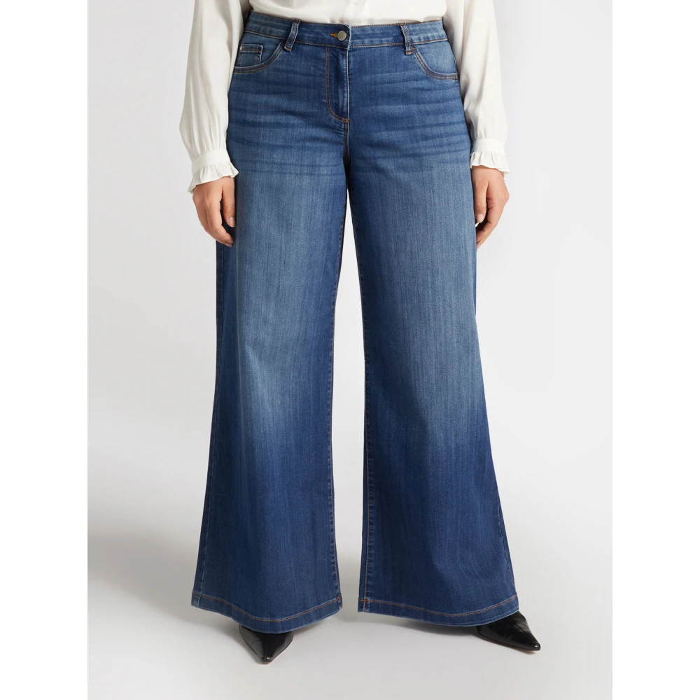 Fiorella Rubino Wijde broek Blue Dames