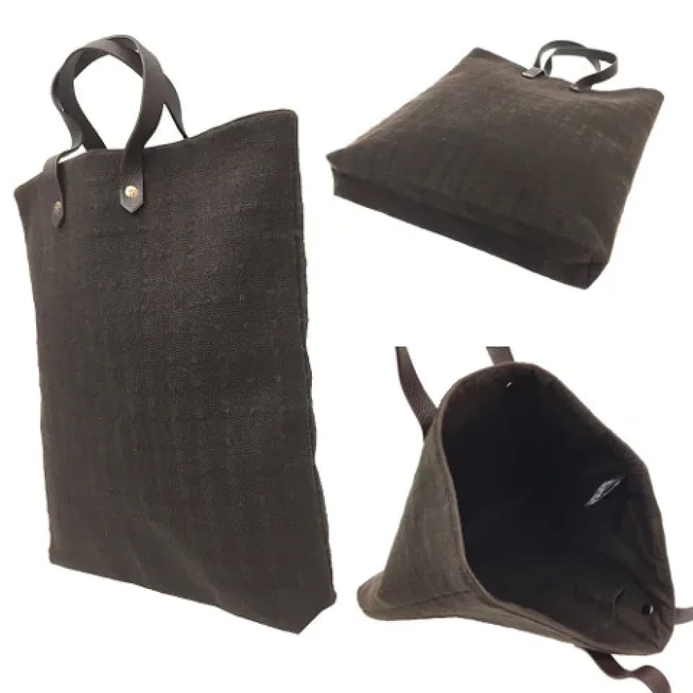 Hermès Vintage Pre-owned Wool handbags Brown Dames