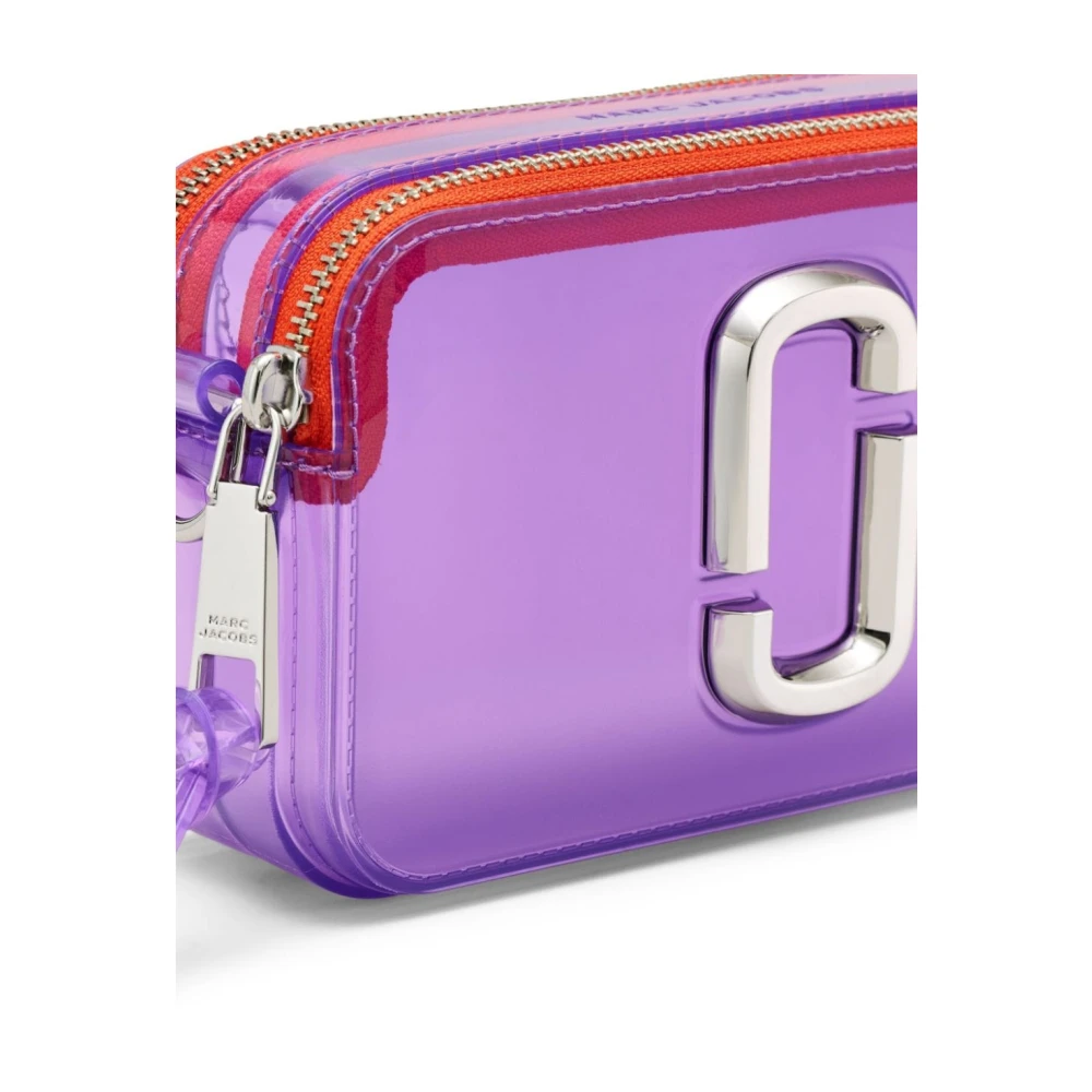 Marc Jacobs Paarse Transparante Schoudertas Purple Dames