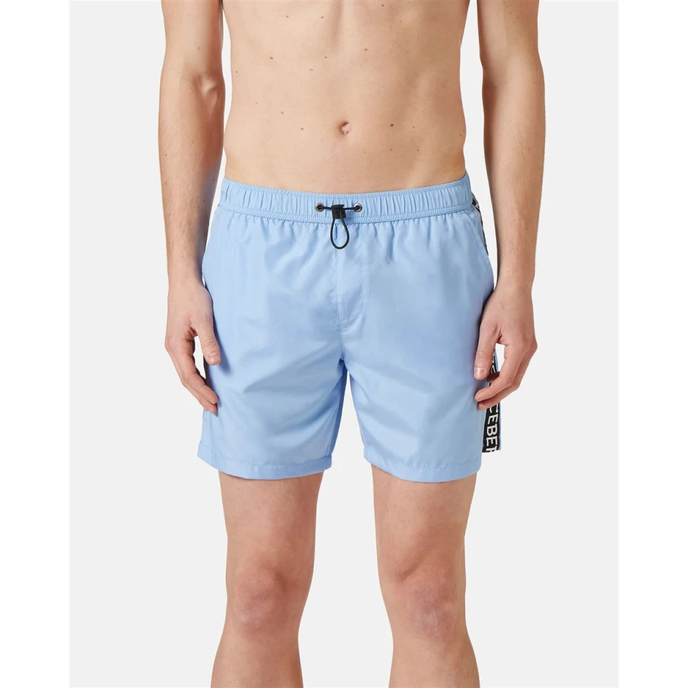 Iceberg Hemelsblauwe Swimshort met Taping Blue Heren