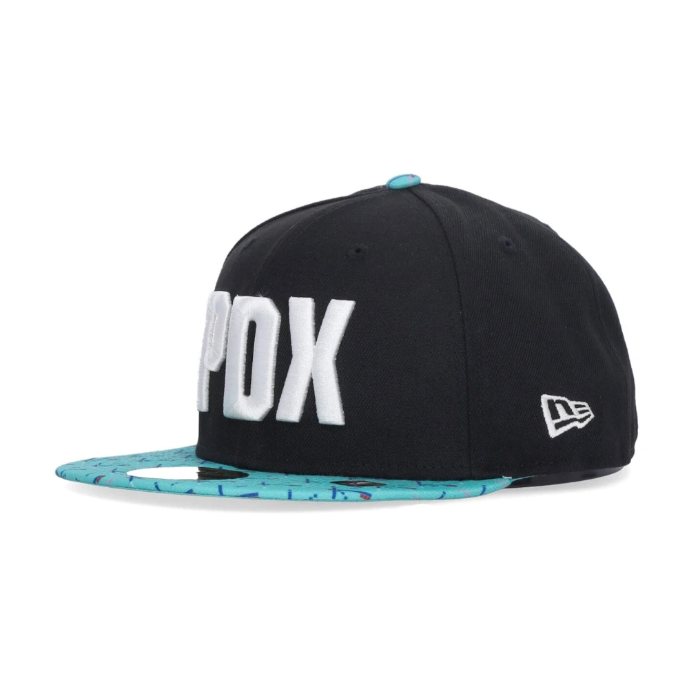New era NBA City Night Platklep Pet Black Heren