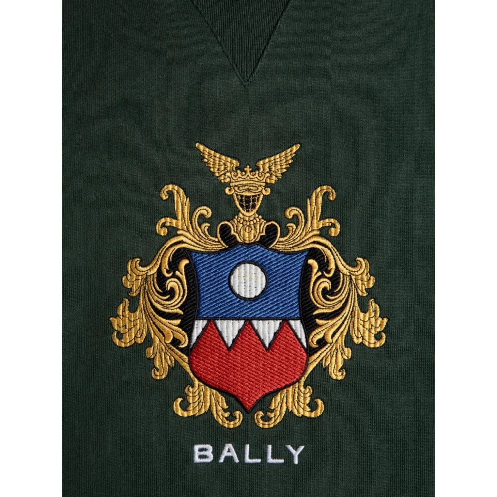 Bally Groene Jersey Hoodie Green Heren