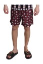 shorts-de-plage-imprime-chapeaux