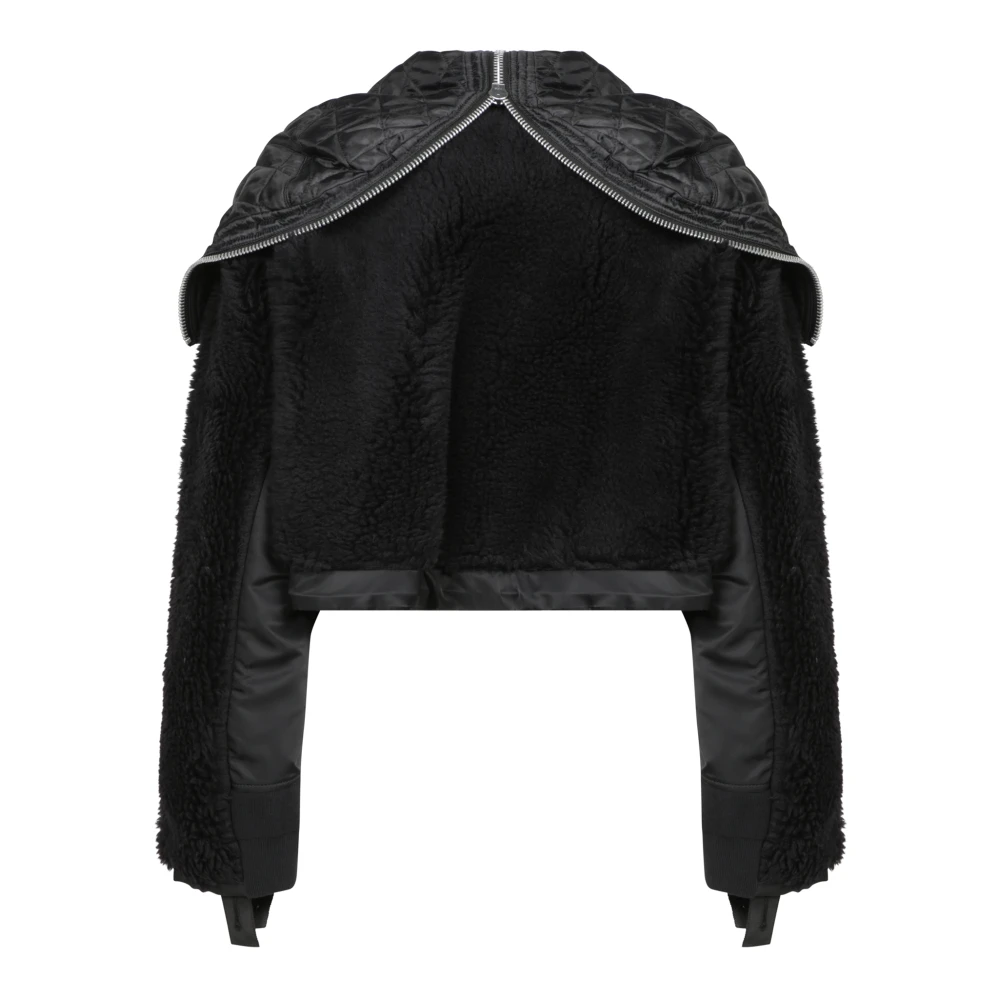 Sacai Zwarte jas voor vrouwen Aw24 Black Dames