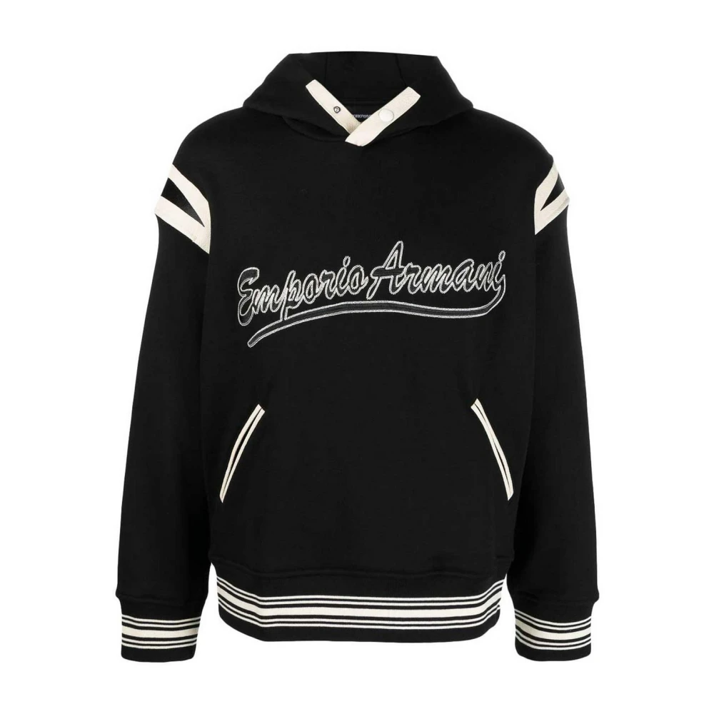 Emporio Armani Zwarte Sweatshirt 2023 2024 Collectie Black Heren