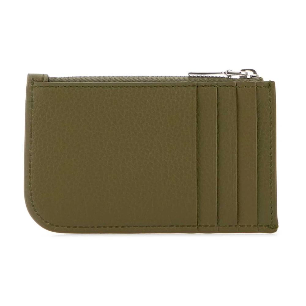 alexander mcqueen Stijlvolle Army Green Leren Kaarthouder Green Heren