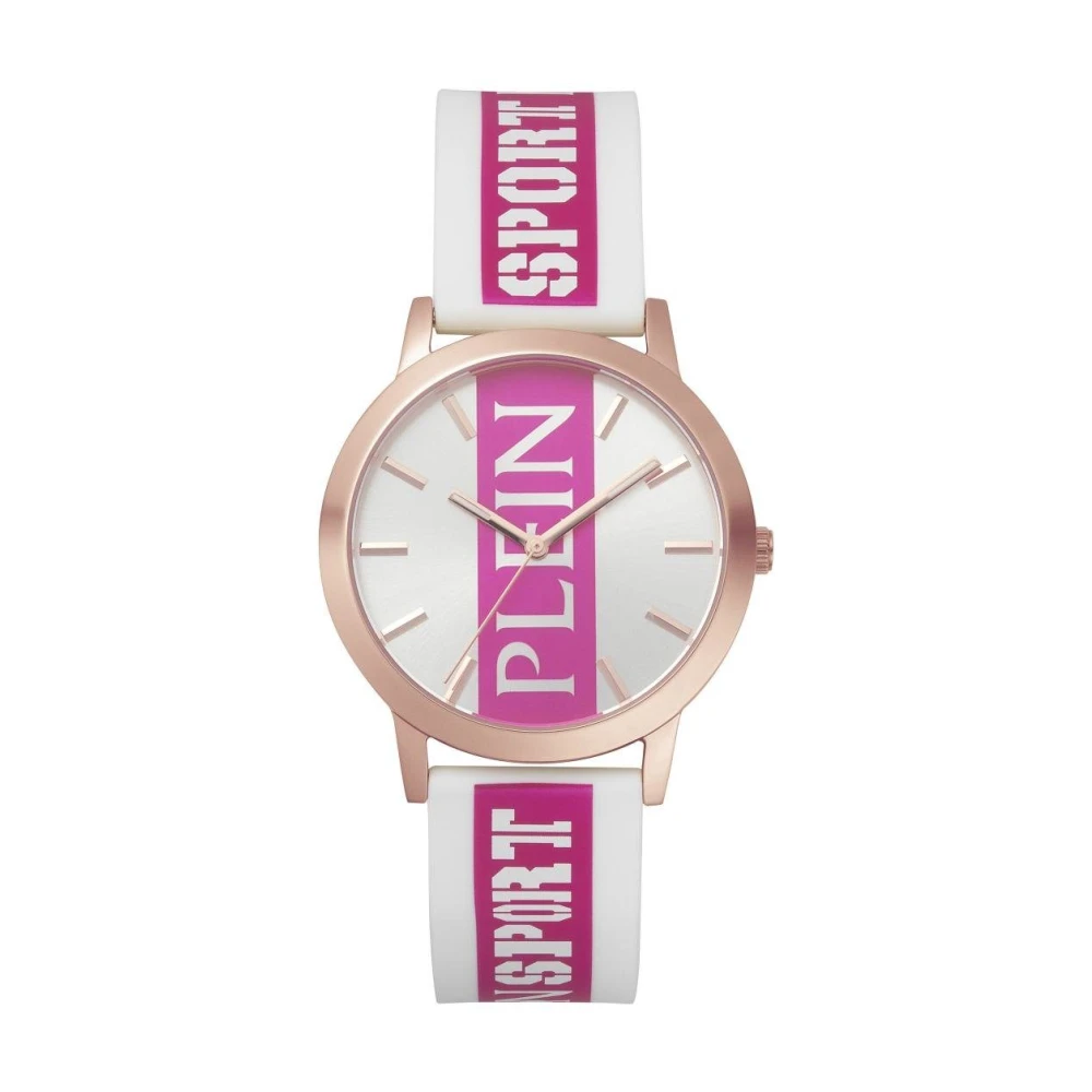 Plein Sport Legenden Rosa-Vitt Klocka Pink, Dam