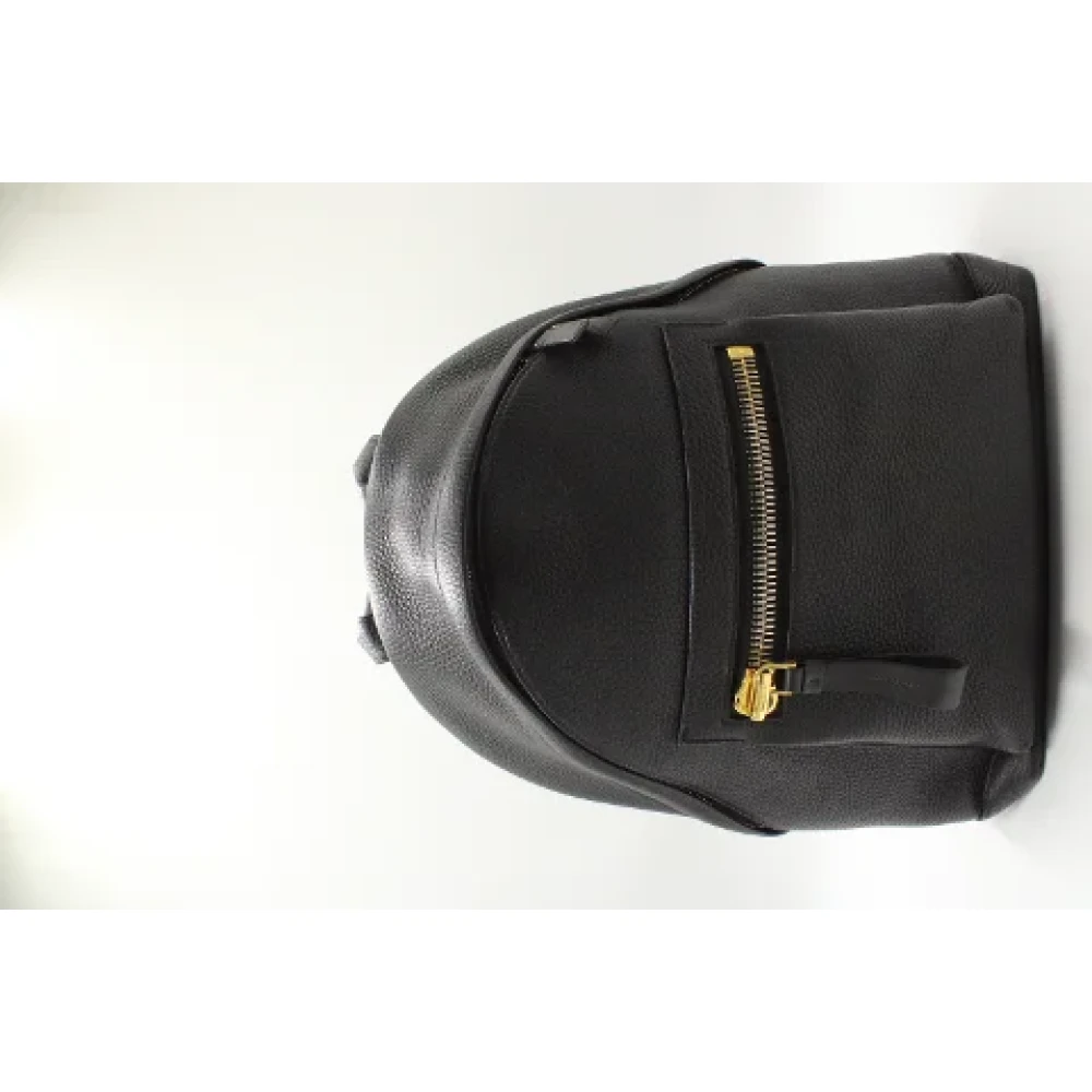 Tom Ford Pre-owned Leather backpacks Black Dames