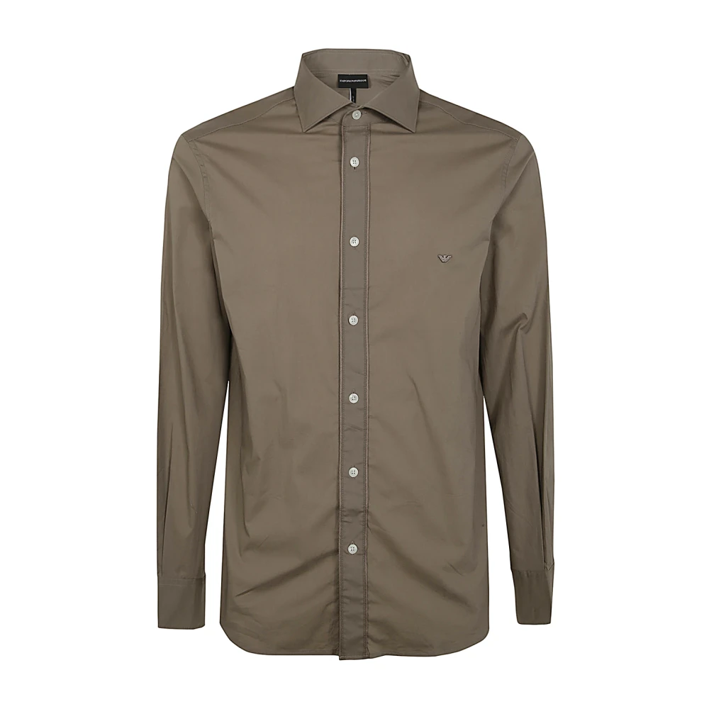 Emporio Armani Wierook Shirt Beige Heren