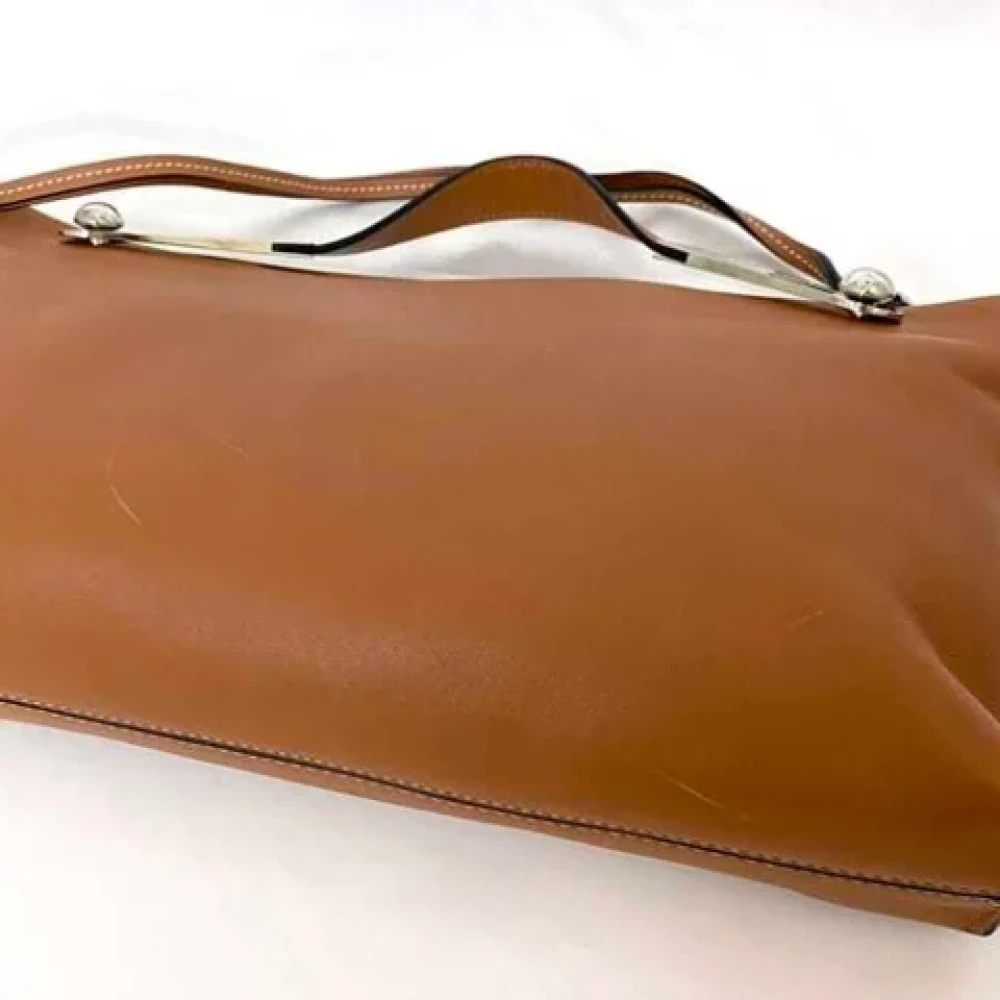 Loewe Pre-owned Leather handbags Brown Dames