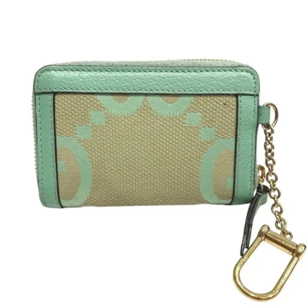 Gucci Vintage Pre-owned Canvas wallets Beige Dames