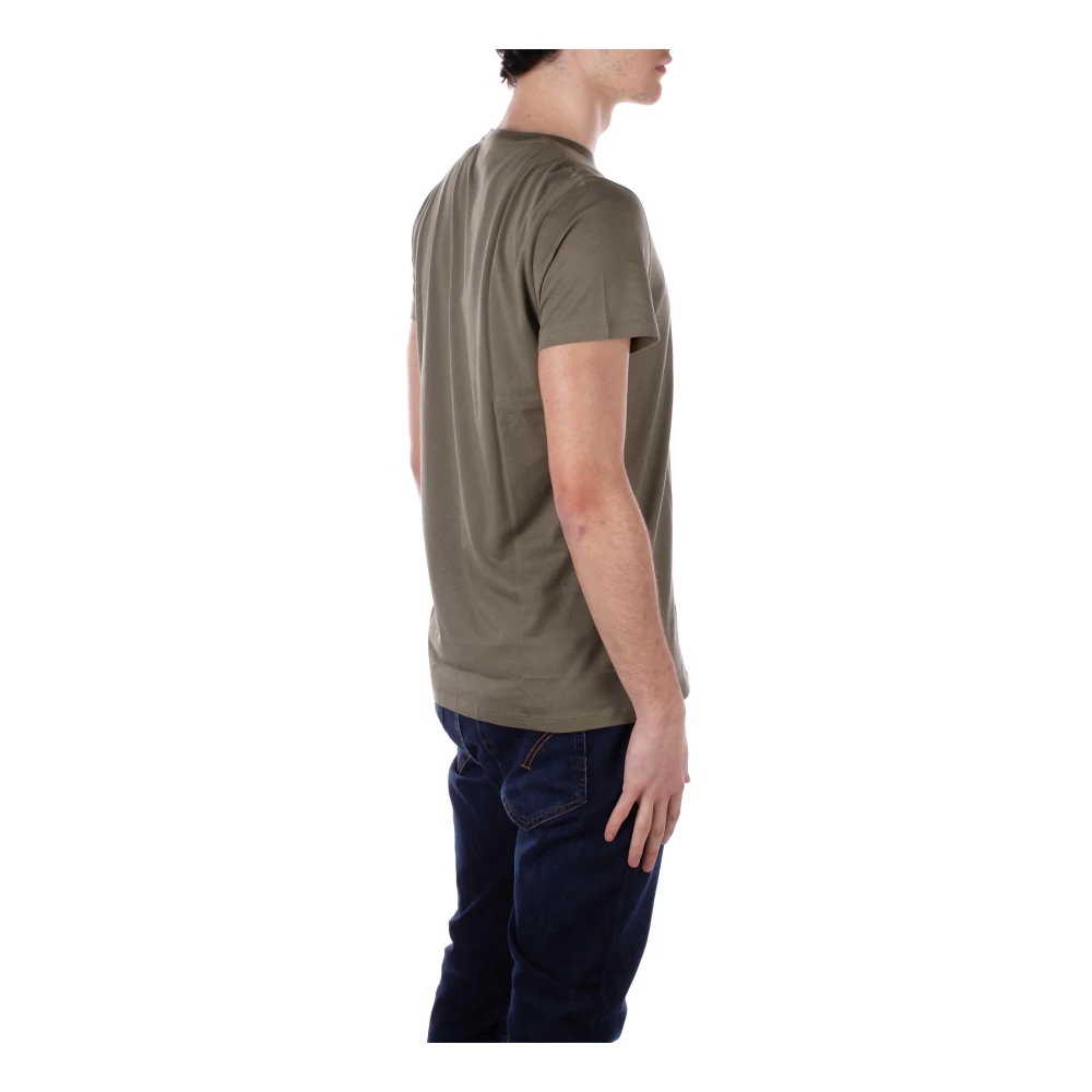 Lacoste Militaire Stijl T-shirts en Polo's Green Heren