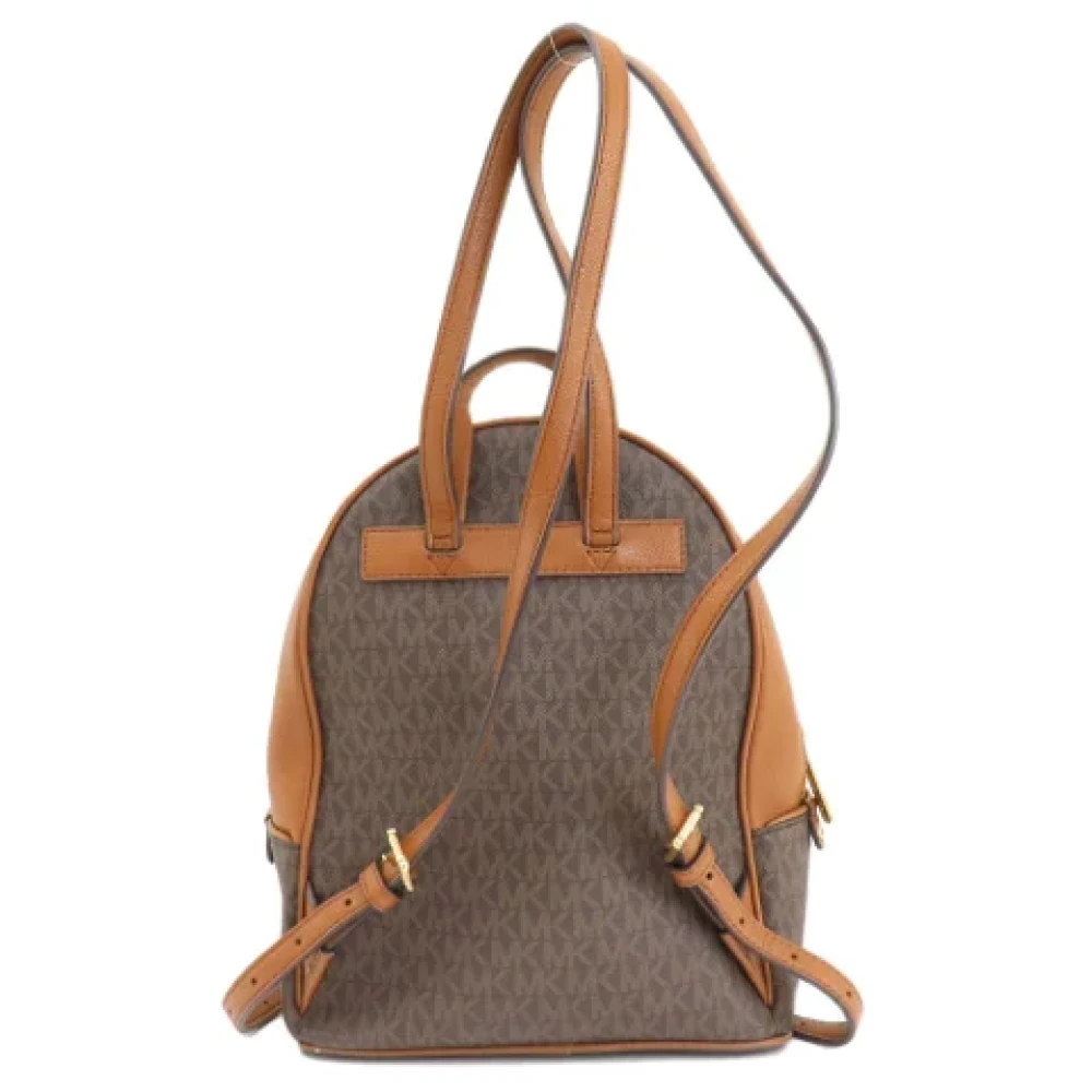 Michael Kors Pre-owned Plastic backpacks Brown Dames