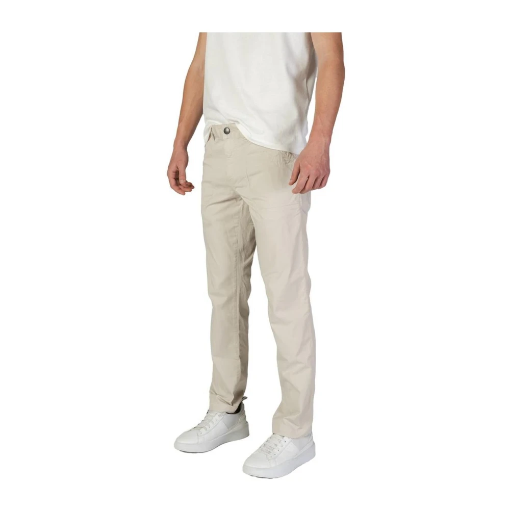 RefrigiWear Beige Katoenmix Regular Fit Broek Beige Heren
