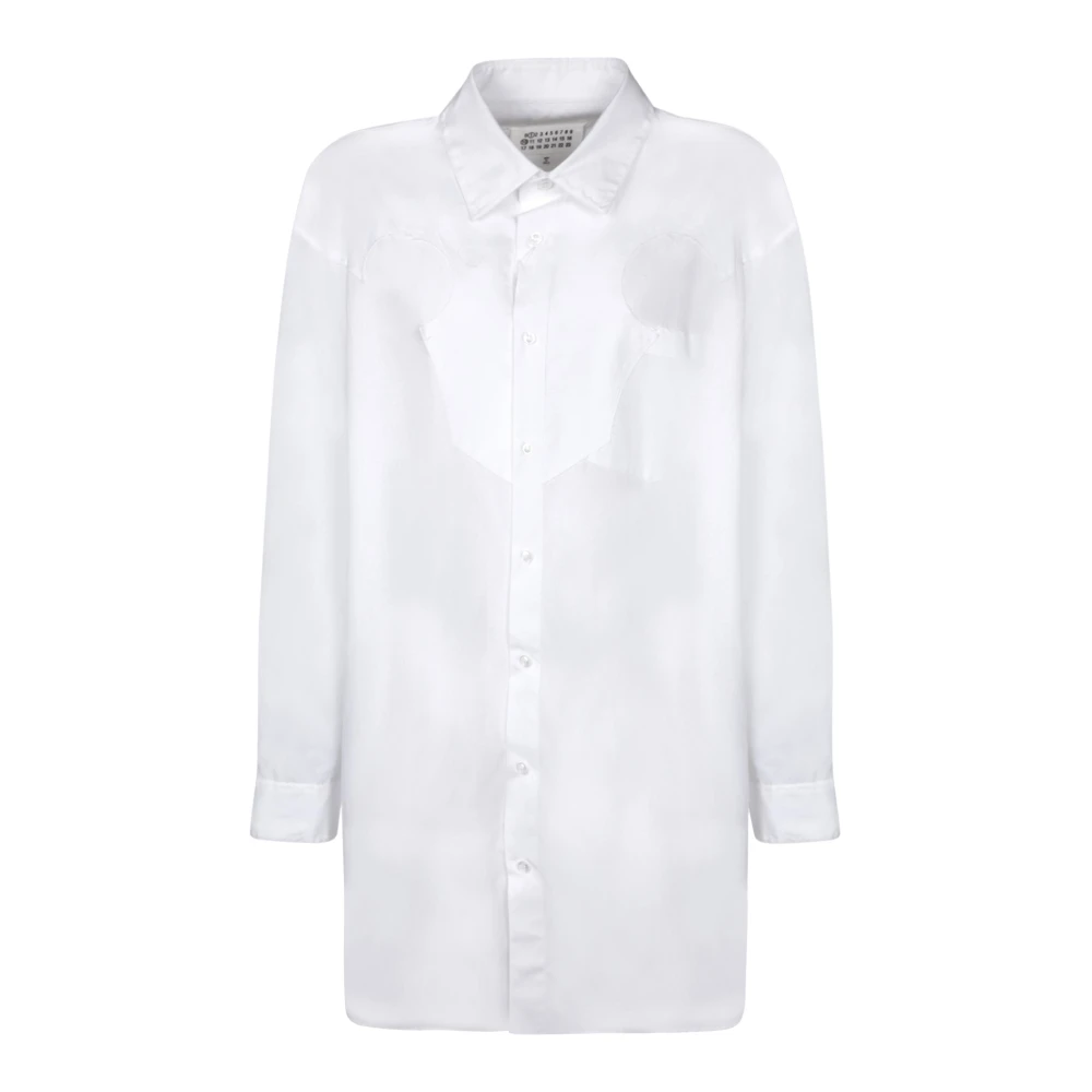 Maison Margiela Wit Overhemd met Open Details White Heren