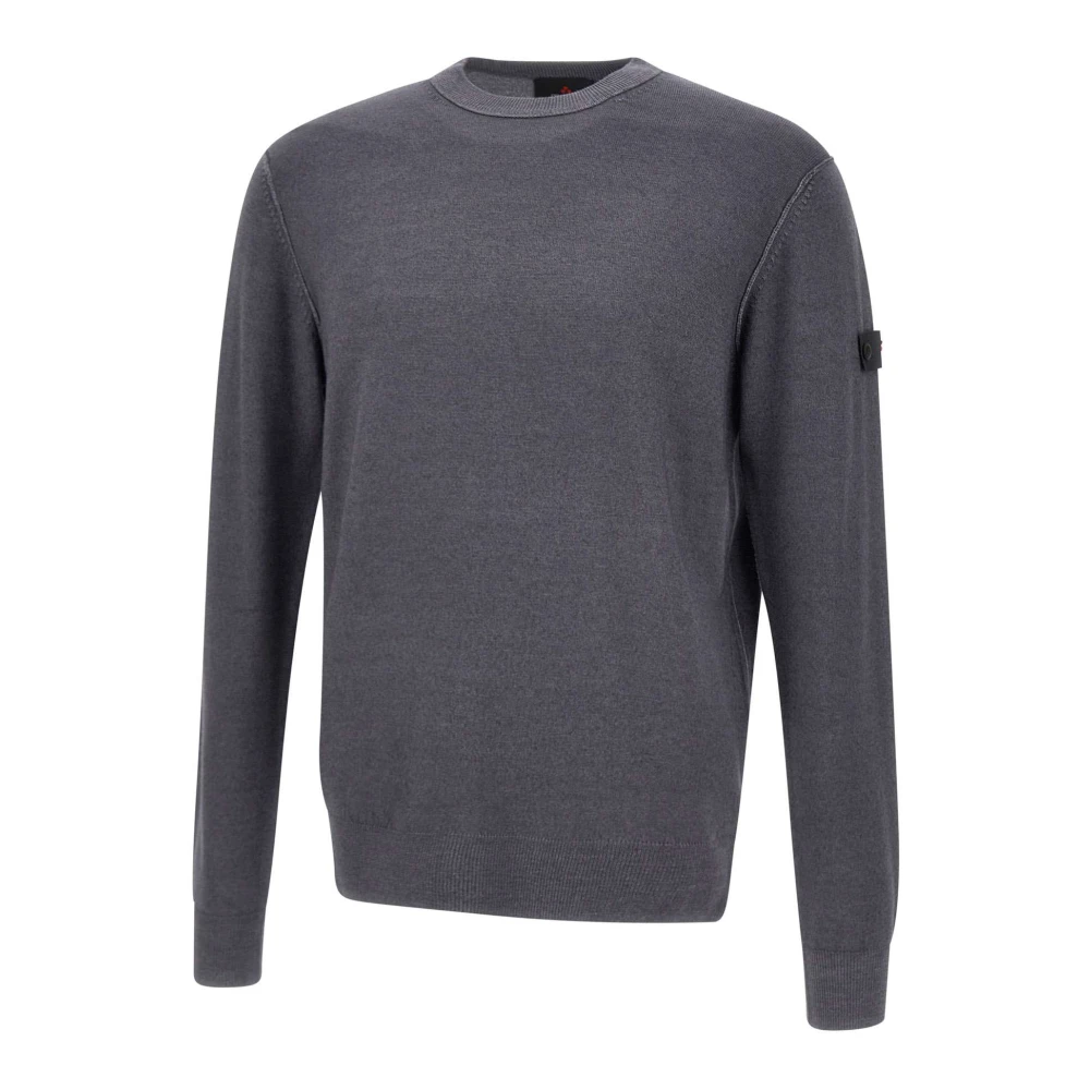 Peuterey Heren wollen trui grijs ronde hals Gray Heren