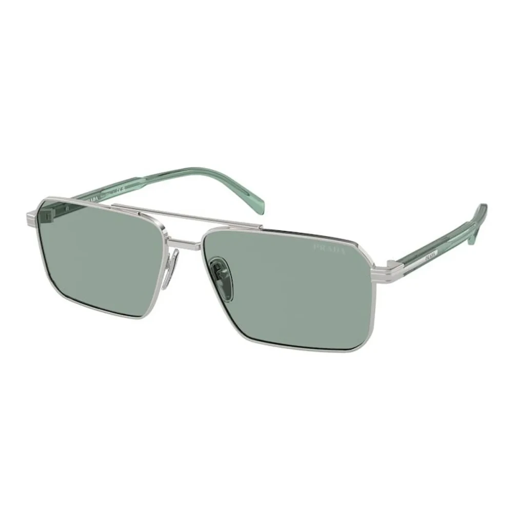 Prada Men's Silver Stylish Sunglasses In Metal