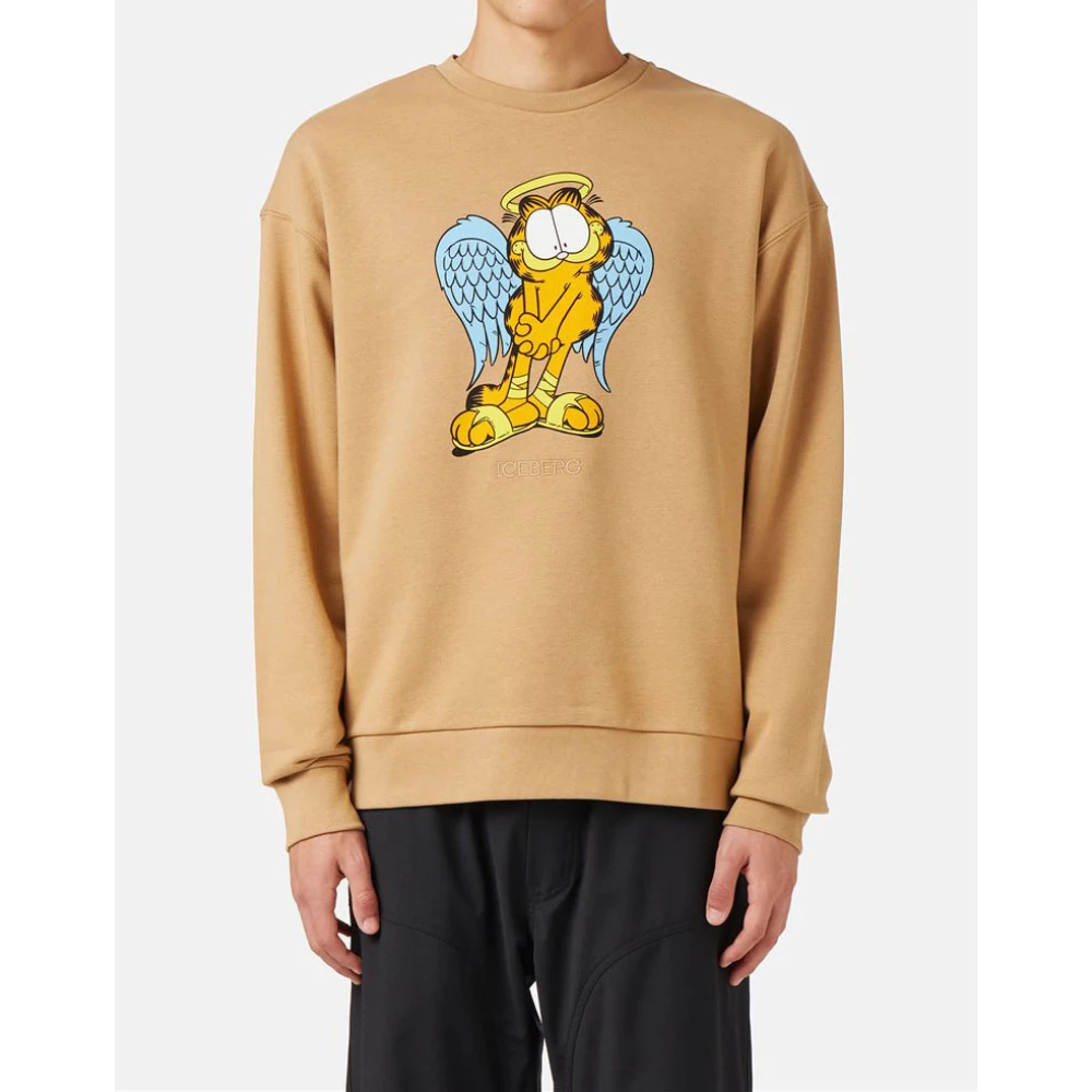 Iceberg Sweatshirt met Garfield ontwerp Brown Heren