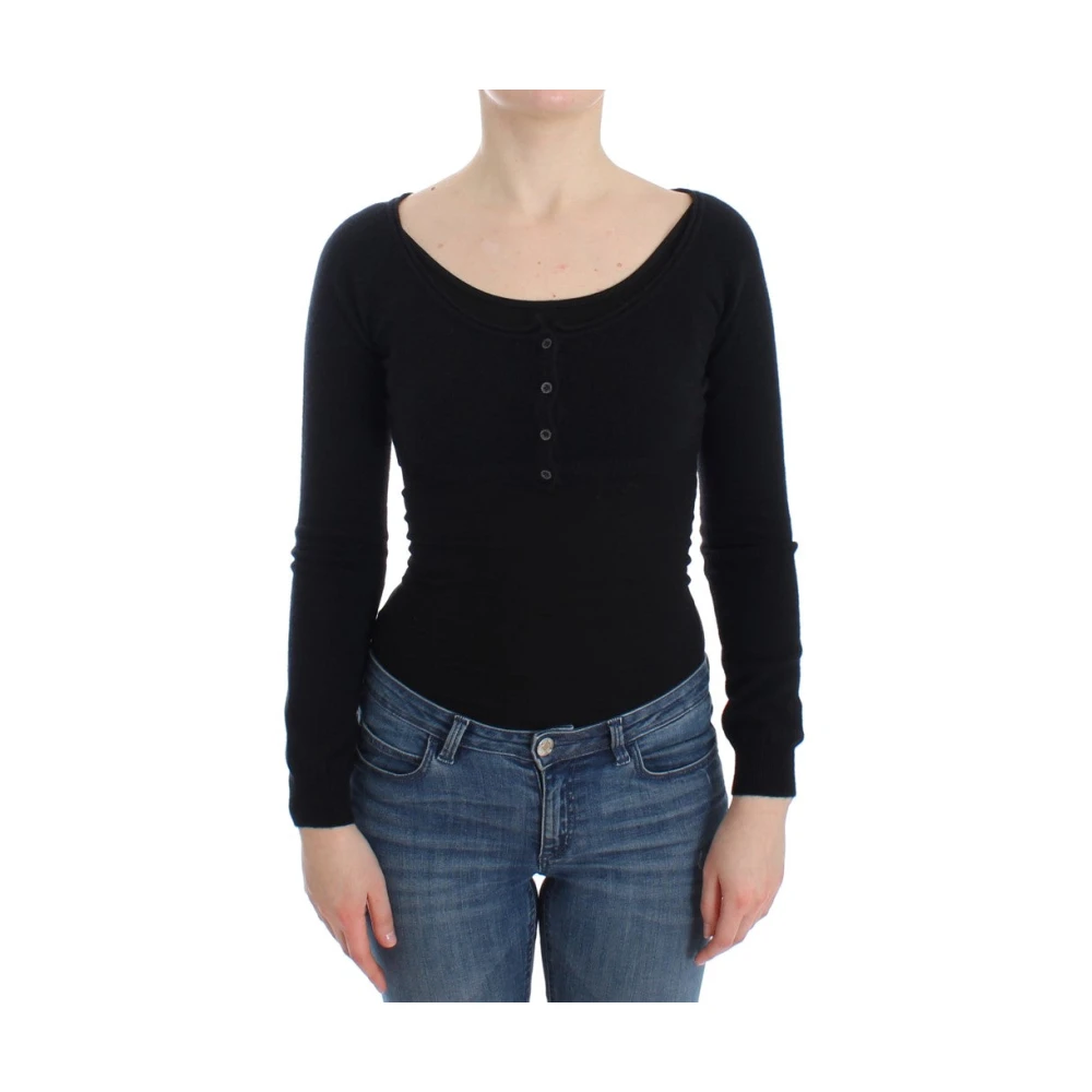 Ermanno Scervino Women's Black Cardigans,, Cashmere Cardigan Jumper Medium
