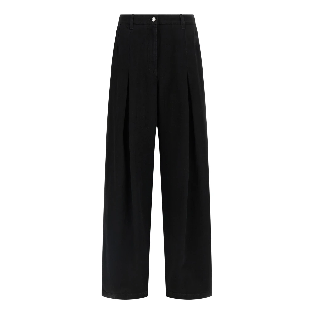 Dolce & Gabbana Women's Black Shara Jeans - Wide Trousers - Xs - Trousers