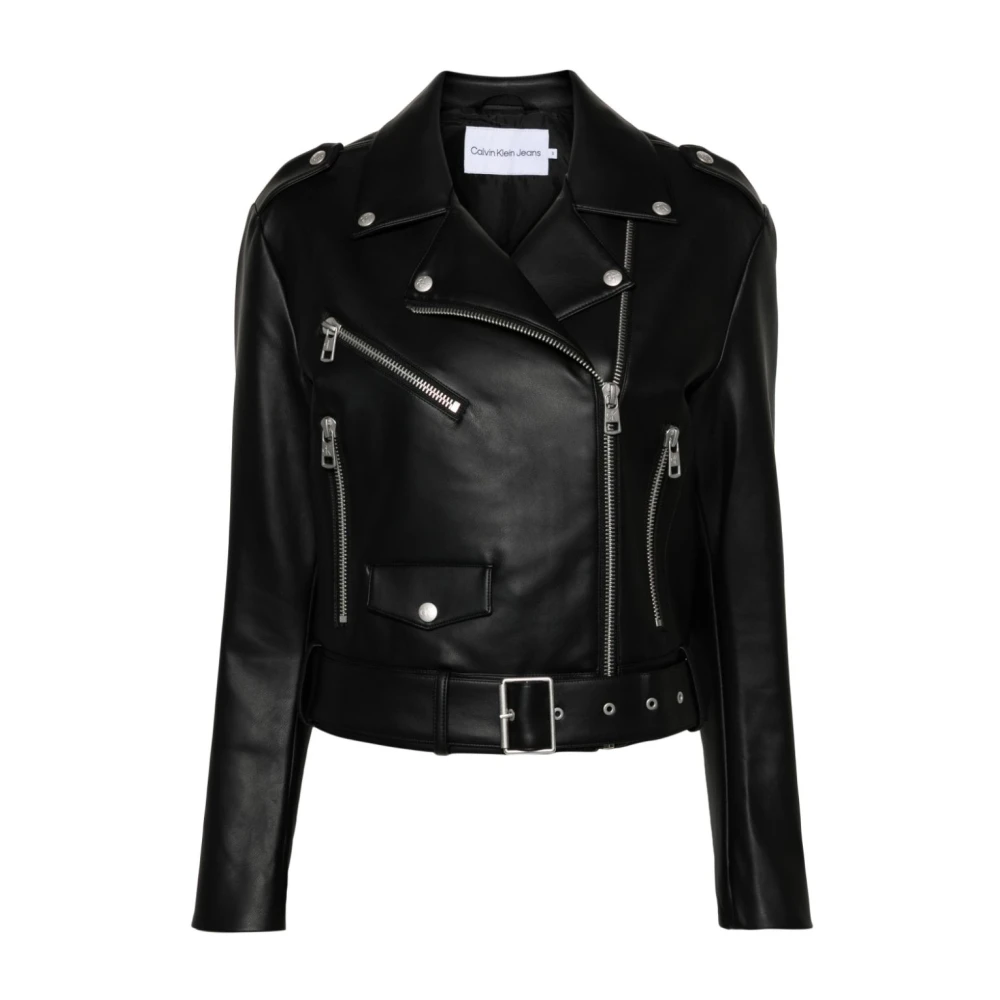 Calvin Klein Jeans Zwarte Parka voor Vrouwen Aw24 Black Dames
