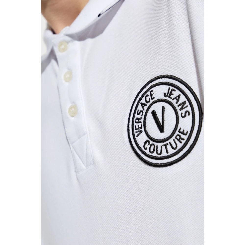 Versace Jeans Couture Polo met logo White Heren