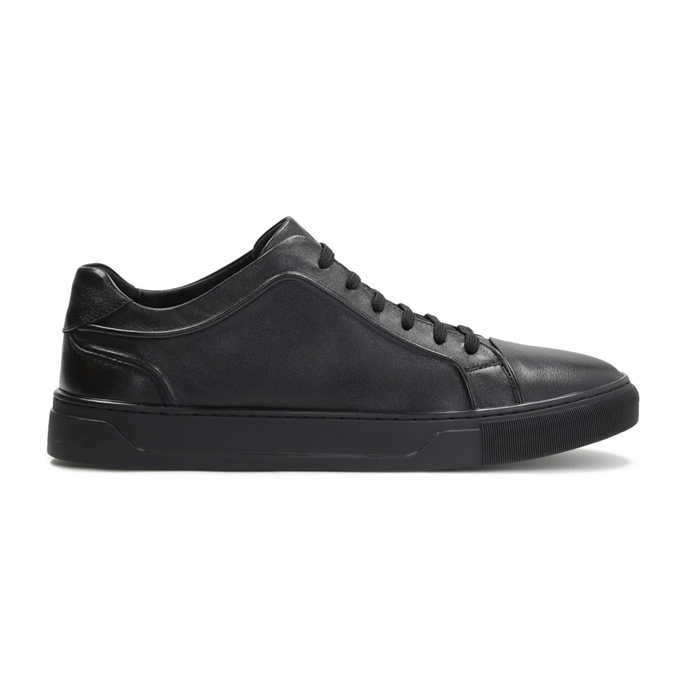 Kazar Tijdloze sneakers van graanleer voor mannen Heren Schoenen Zwart