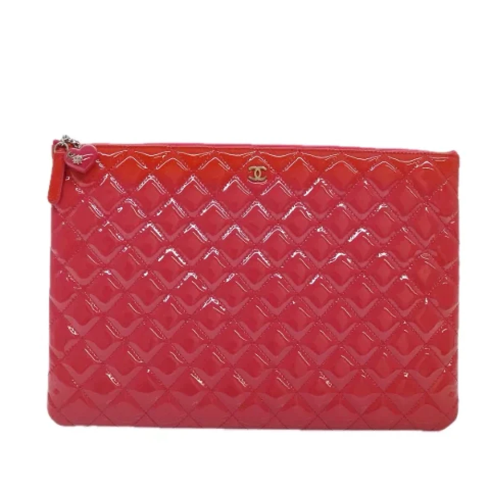 Chanel Vintage Pre-owned Leather clutches Pink Dames
