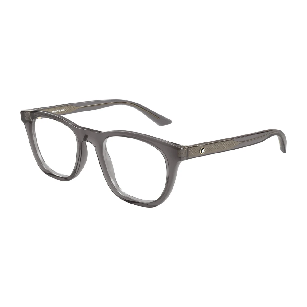 Montblanc Men's Gray Snowcap Bold Eyeglasses