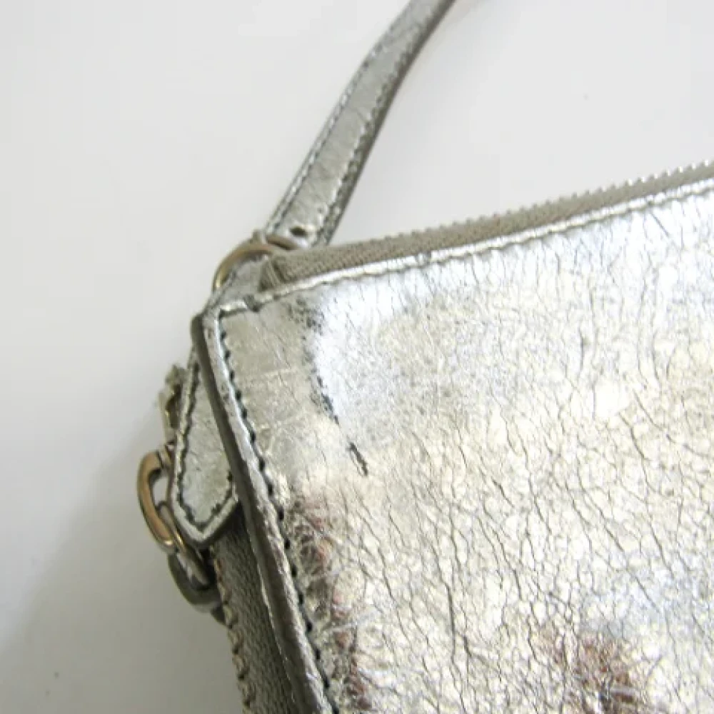 Balenciaga Vintage Pre-owned Leather shoulder-bags Gray Dames