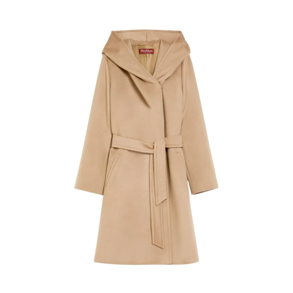 Max Mara Geregen jas Brown Dames