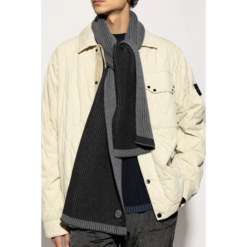 Stone Island Wollen sjaal Black Heren