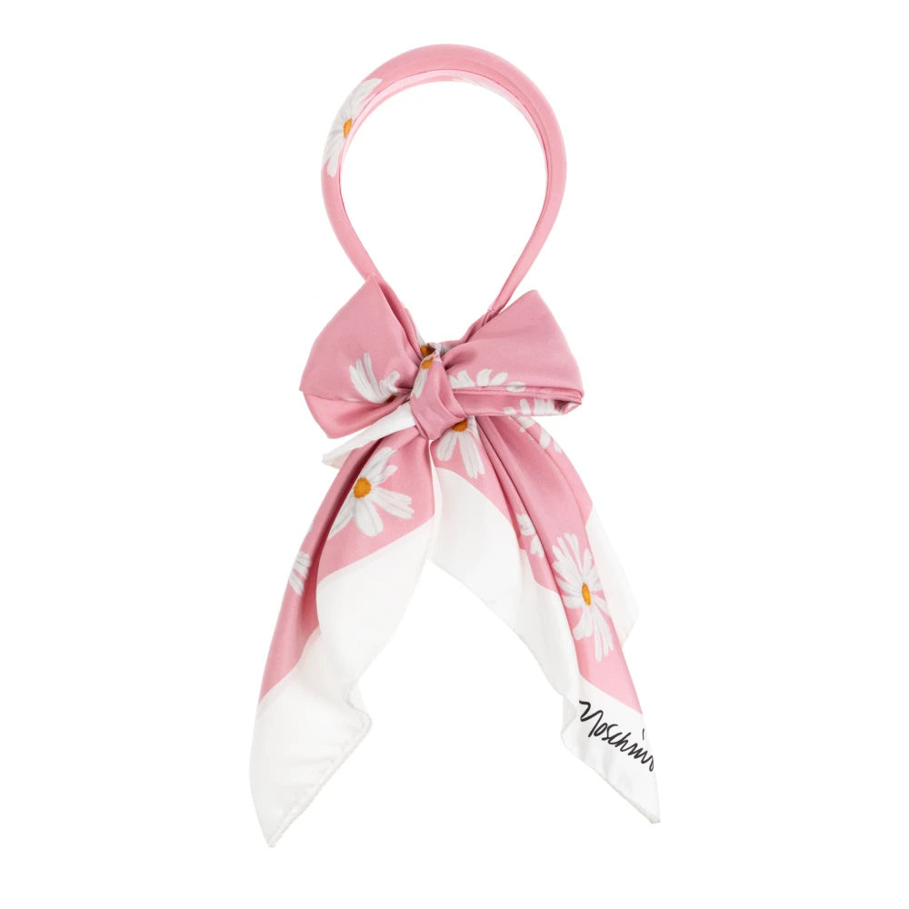 Moschino Hoofdband met sjaal Pink Dames