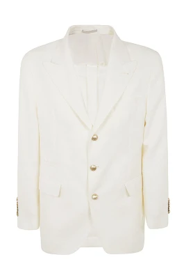 Classic Textured Weave Blazer
