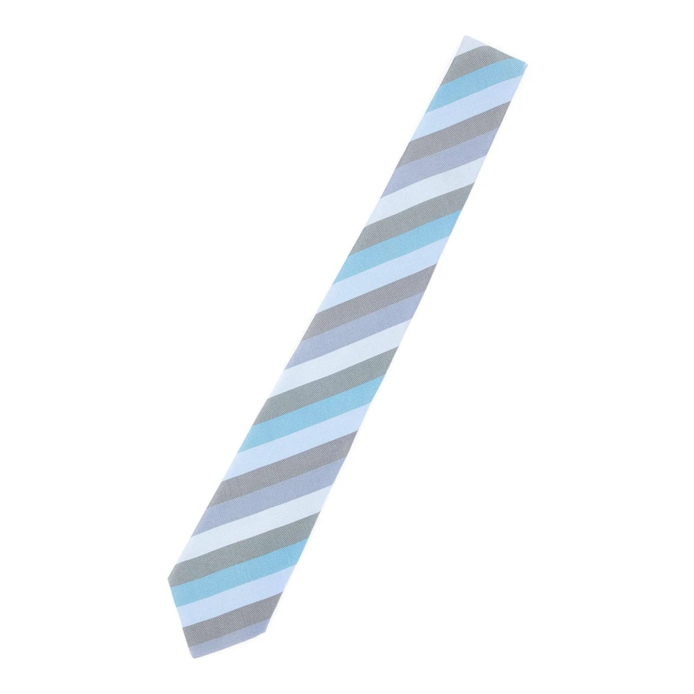 Paul Smith Men's Blue Ties, One Size, Striped Silk Tie