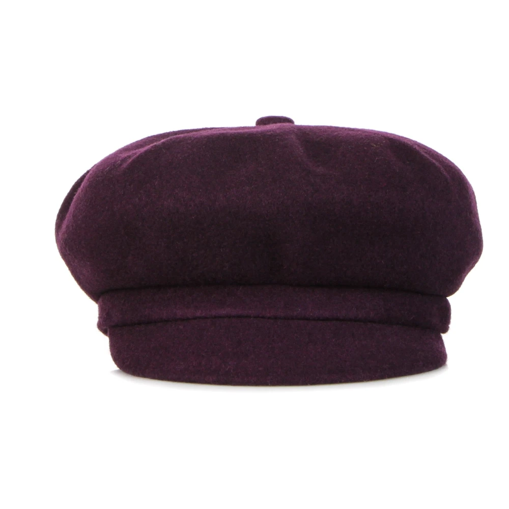 Kangol Wol Spitfire Blackberry Flat Cap Hoed Brown Heren