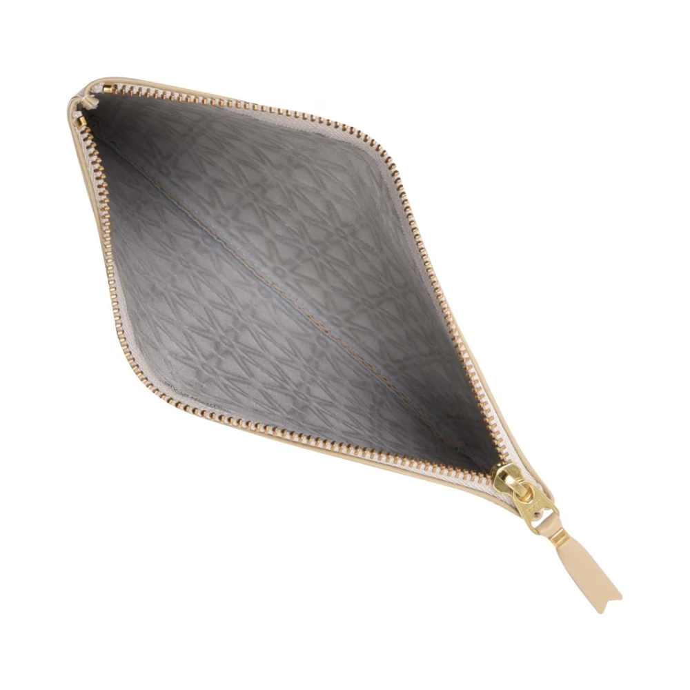 Comme des Garçons Reliëf Logo Ritsportemonnee White Dames