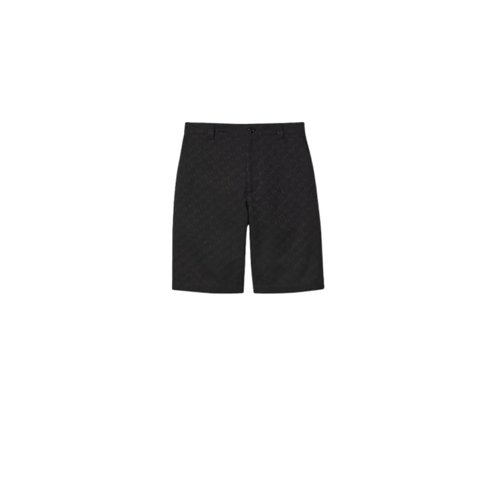 Gucci Zwarte Original GG Canvas Shorts Black Heren