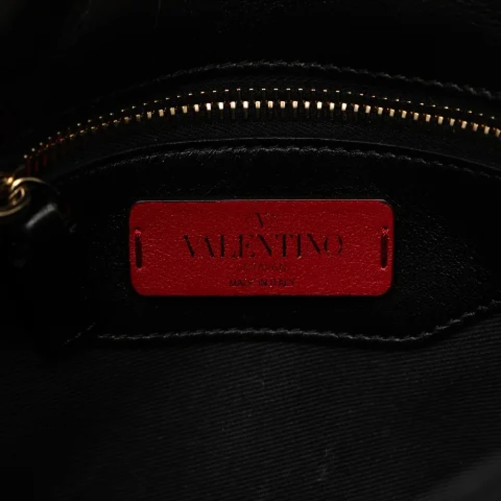 Valentino Vintage Pre-owned Leather shoulder-bags Black Dames
