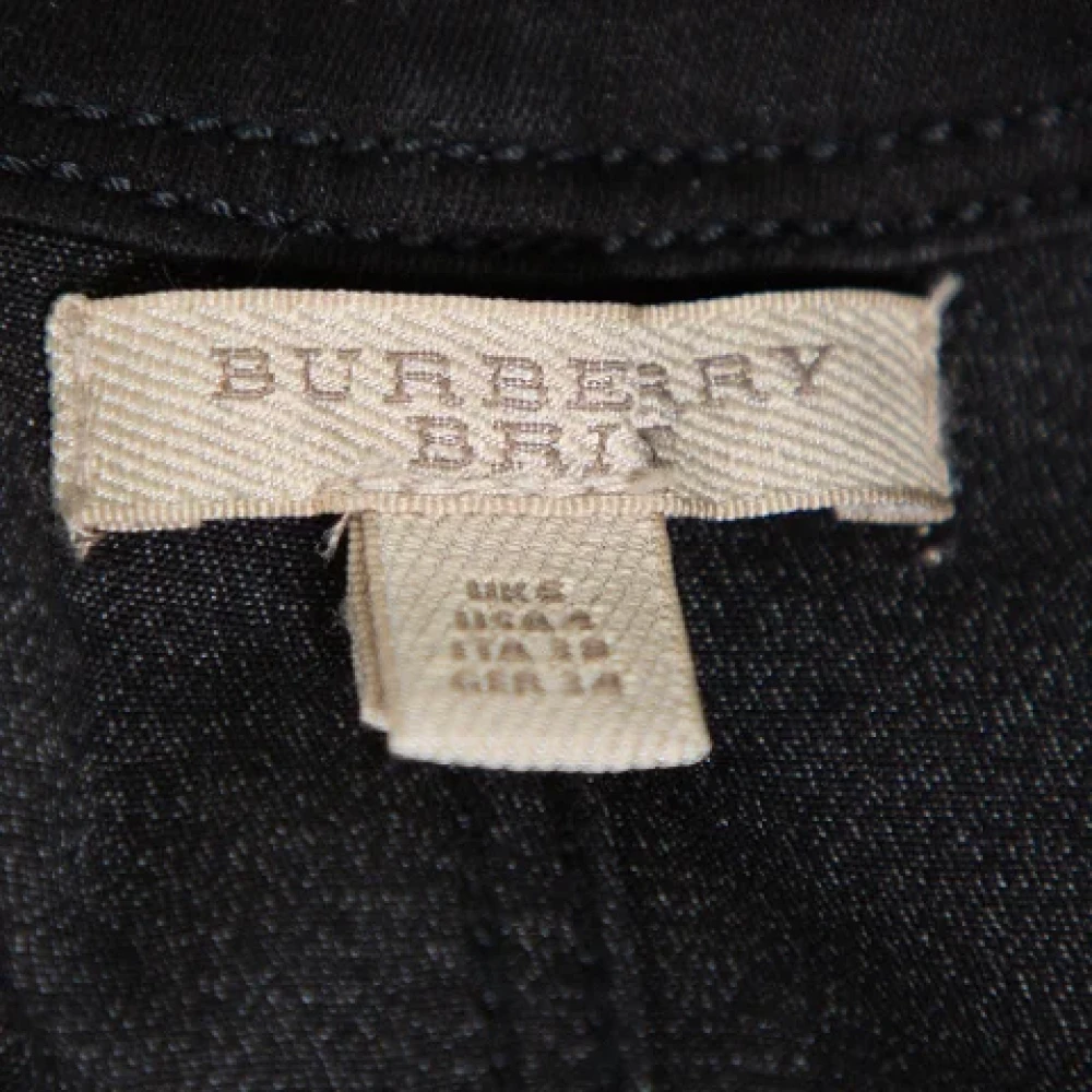 Burberry Vintage Pre-owned Denim dresses Black Dames