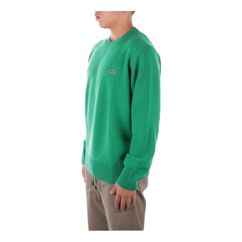 Lacoste Logo Front Sweaters Green Heren