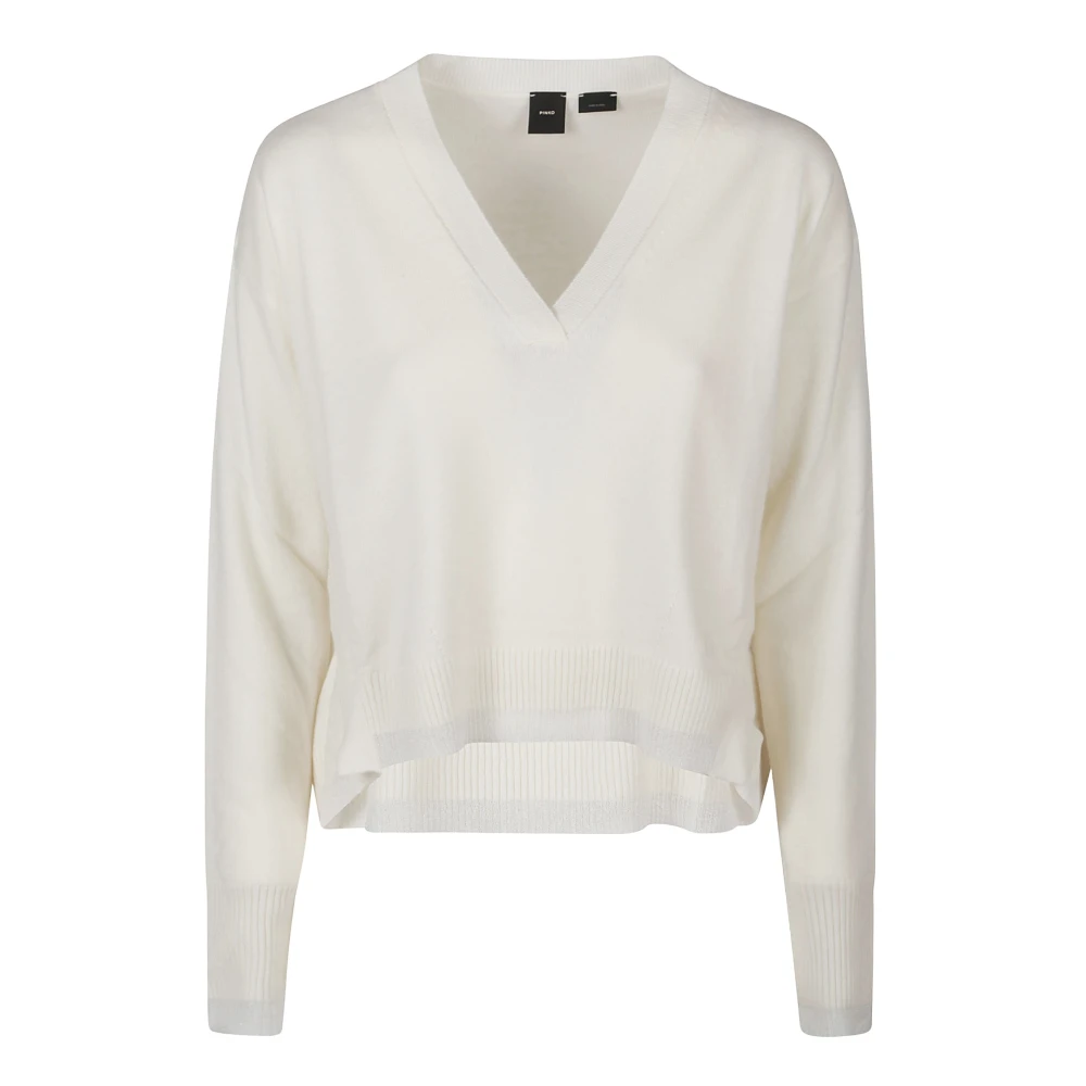 Pinko 1 Sweater in Trendy Stijl White Dames