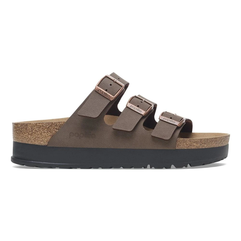 Birkenstock Women's Brown Sliders, 5 Uk, Florida Iii Pap Flex Platform Narrow Fit
