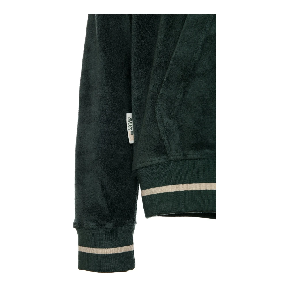Autry Hooded Frotee Sweatshirt Green Heren
