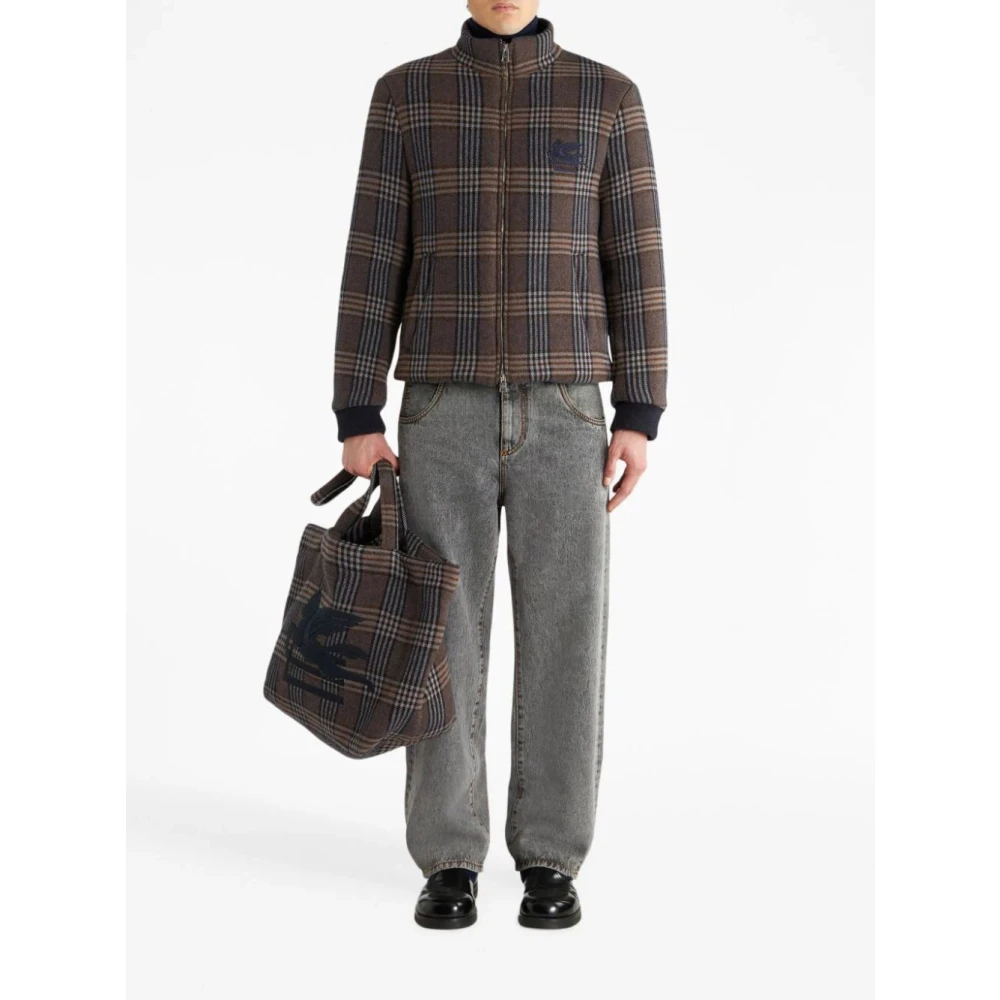 ETRO Stijlvolle Jas voor Mannen Brown Heren