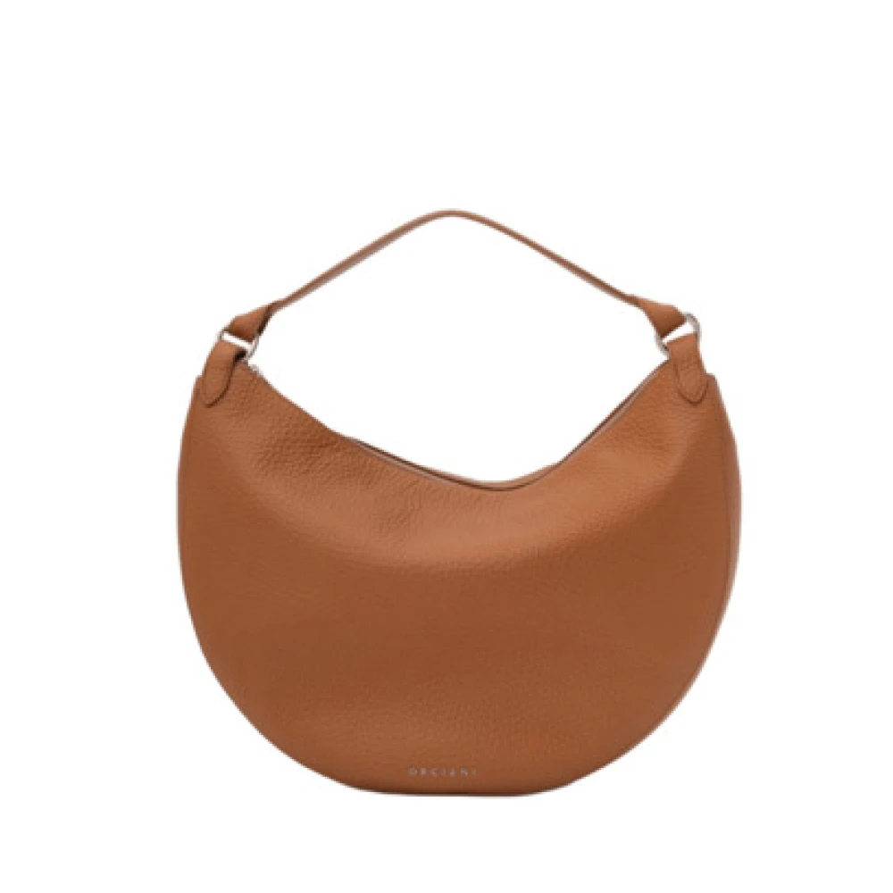 Orciani Women's Brown Dumpling Large Shoulder Bag
