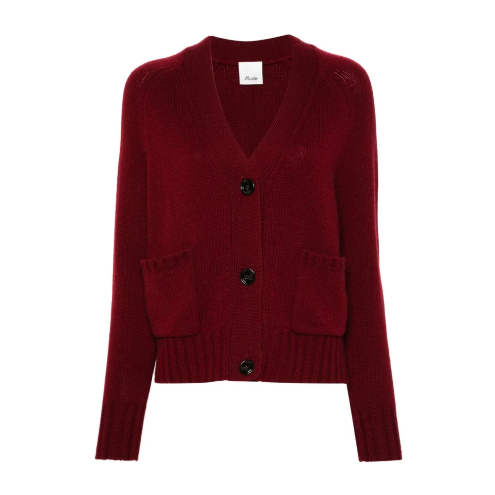 Allude Rood Bloedvest met Ribdetails Red Dames