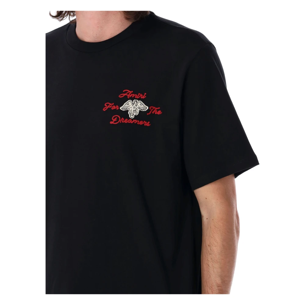 Amiri Embroidered Dreamers T-shirt Black Heren